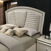 Maddie Bed White & Silver - Inland Furniture (San Bernardino, CA)