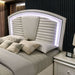 Maddie Bed White & Silver - Inland Furniture (San Bernardino, CA)
