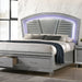 Maddie Bed White & Silver - Inland Furniture (San Bernardino, CA)