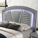 Maddie Bed White & Silver - Inland Furniture (San Bernardino, CA)