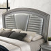 Maddie Bed White & Silver - Inland Furniture (San Bernardino, CA)