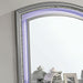 Maddie Bed White & Silver - Inland Furniture (San Bernardino, CA)