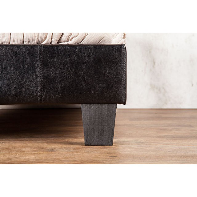 Velen Bed Black & White - Inland Furniture (San Bernardino, CA)
