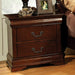 Velda Night Stand Chrome - Inland Furniture (San Bernardino, CA)