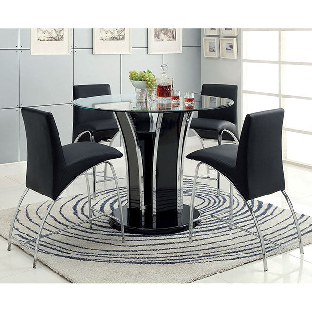 Mauna Counter Ht. Chair (2/Box) Black - Inland Furniture (San Bernardino, CA)