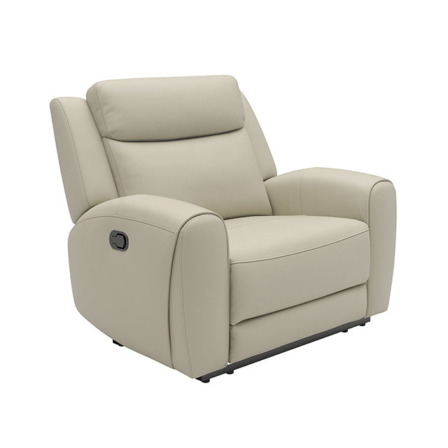 Jacobus Manual Recliner - Leather - Inland Furniture (San Bernardino, CA)