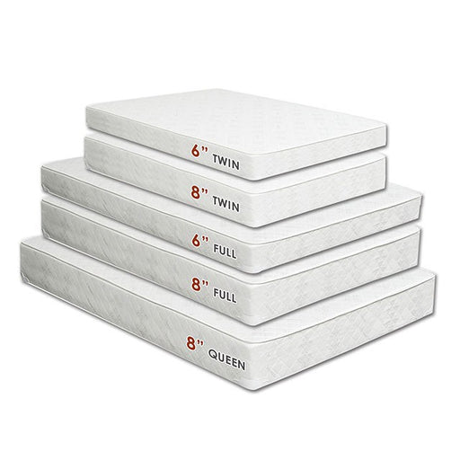 Daisy White 8" Bunkie Board Combo Mattress, Full - Inland Furniture (San Bernardino, CA)