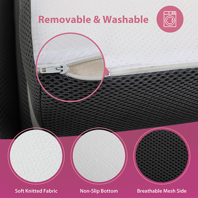 Hollyhock 3" Full Tri-Fold Memory Foam Topper - Inland Furniture (San Bernardino, CA)