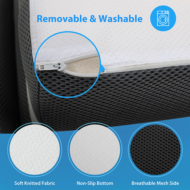 Hollyhock 3" Twin Tri-Fold Memory Foam Topper - Inland Furniture (San Bernardino, CA)