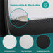 Hollyhock 4" Queen Tri-Fold Memory Foam Topper - Inland Furniture (San Bernardino, CA)