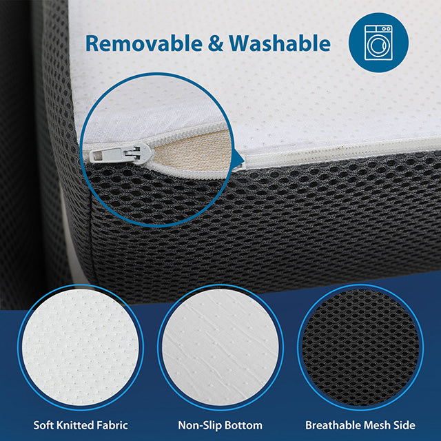 Hollyhock 4" Twin XL Tri-Fold Memory Foam Topper - Inland Furniture (San Bernardino, CA)
