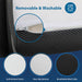 Hollyhock 4" Twin XL Tri-Fold Memory Foam Topper - Inland Furniture (San Bernardino, CA)