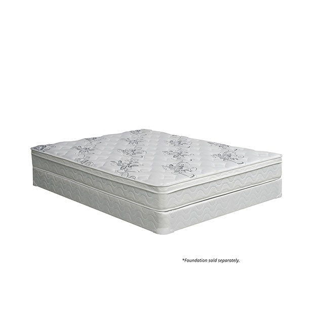 JALEN White 9" Euro Top Mattress, Full - Inland Furniture (San Bernardino, CA)