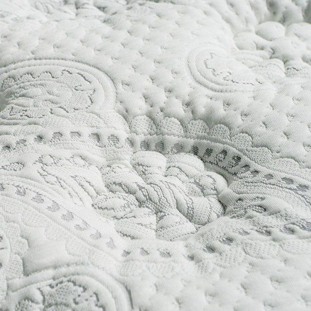 SIDDALEE White/Gray 16" Euro Pillow Top Mattress, Full - Inland Furniture (San Bernardino, CA)