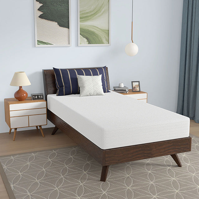 Nasturtium 8" Twin Bamboo Charcoal Infused Memory Foam - Inland Furniture (San Bernardino, CA)