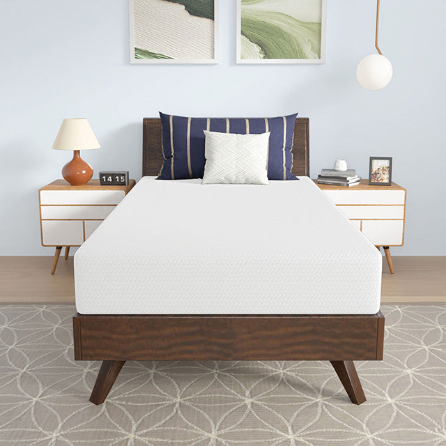 Nasturtium 8" Twin Bamboo Charcoal Infused Memory Foam - Inland Furniture (San Bernardino, CA)