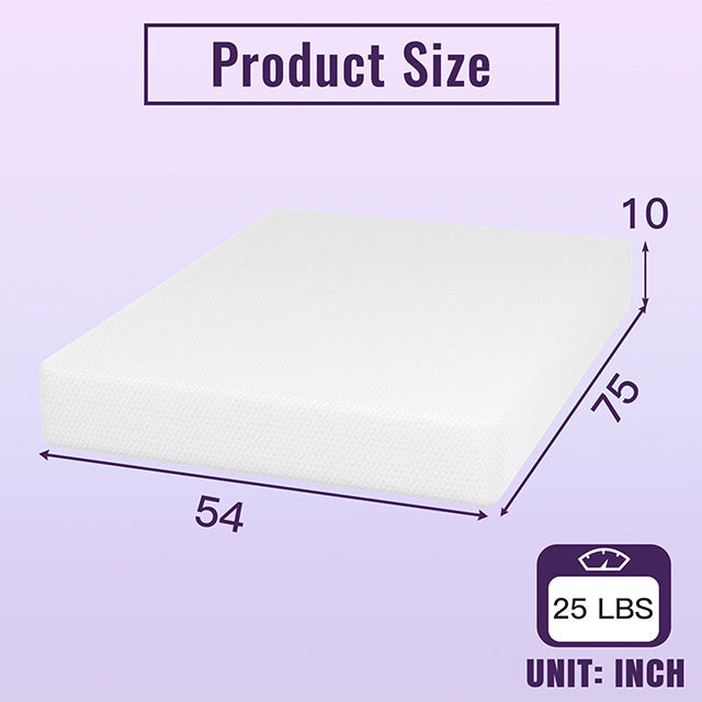 Nasturtium 10" Full Bamboo Charcoal Infused Memory Foam - Inland Furniture (San Bernardino, CA)