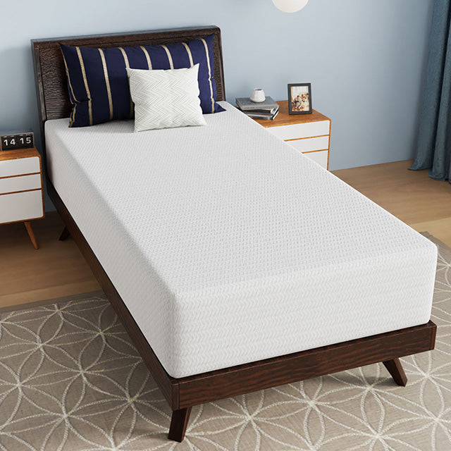 Nasturtium 12" Twin Bamboo Charcoal Infused Memory Foam - Inland Furniture (San Bernardino, CA)