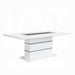 Elizaveta Dining Table With Pedestal Base - Inland Furniture (San Bernardino, CA)