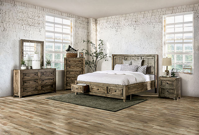 Oakridge Bed Brown & Grey - Inland Furniture (San Bernardino, CA)