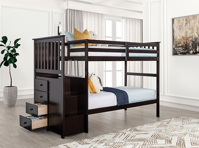 Ontario Twin/Twin Bunk Bed - Inland Furniture (San Bernardino, CA)