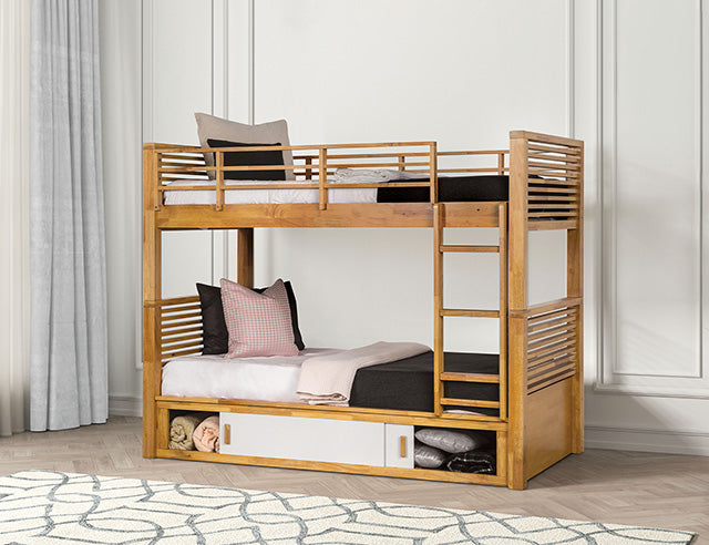 Richland Twin/Twin Bunk Bed - Inland Furniture (San Bernardino, CA)
