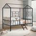 Rhonda Twin Loft Bed White, Silver, & Black - Inland Furniture (San Bernardino, CA)