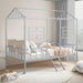 Rhonda Twin Loft Bed White, Silver, & Black - Inland Furniture (San Bernardino, CA)
