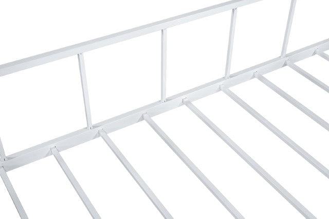 Rhonda Twin Loft Bed White, Silver, & Black - Inland Furniture (San Bernardino, CA)