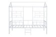 Rhonda Twin Loft Bed White, Silver, & Black - Inland Furniture (San Bernardino, CA)