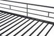 Myles Twin Loft Bed White, Silver & Black - Inland Furniture (San Bernardino, CA)