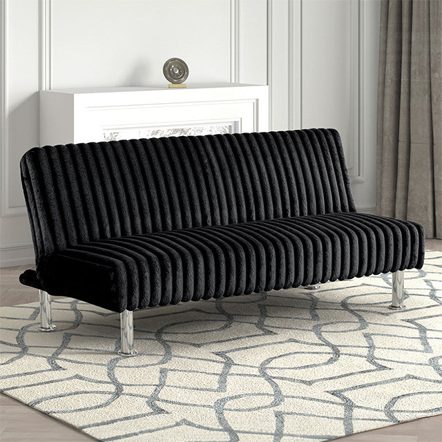 Hinwil Futon Sofa Bed Pink, Beige Grey, & Black - Inland Furniture (San Bernardino, CA)