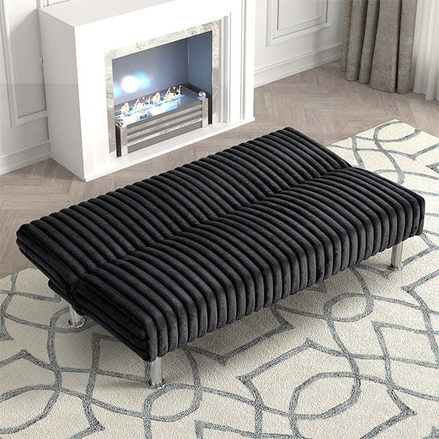 Hinwil Futon Sofa Bed Pink, Beige Grey, & Black - Inland Furniture (San Bernardino, CA)