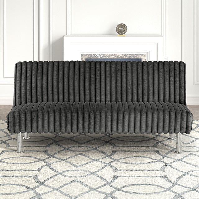 Hinwil Futon Sofa Bed Pink, Beige Grey, & Black - Inland Furniture (San Bernardino, CA)