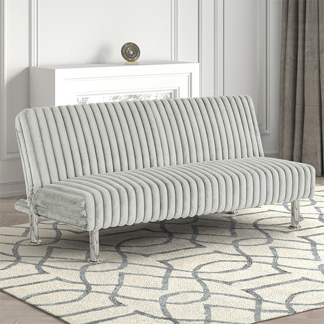 Hinwil Futon Sofa Bed Pink, Beige Grey, & Black - Inland Furniture (San Bernardino, CA)