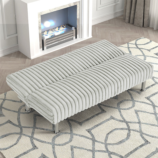 Hinwil Futon Sofa Bed Pink, Beige Grey, & Black - Inland Furniture (San Bernardino, CA)