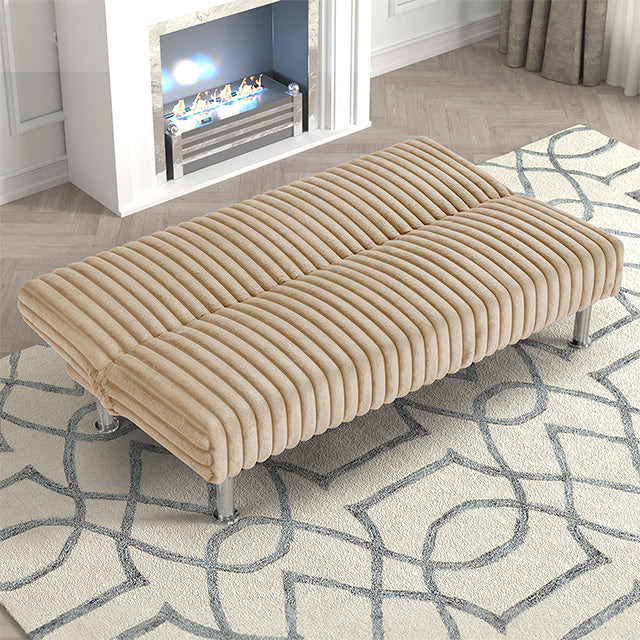 Hinwil Futon Sofa Bed Pink, Beige Grey, & Black - Inland Furniture (San Bernardino, CA)