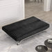 Villeneuve Futon Sofa Bed Black, Pink, & Grey - Inland Furniture (San Bernardino, CA)