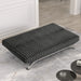 Villeneuve Futon Sofa Bed Black, Pink, & Grey - Inland Furniture (San Bernardino, CA)