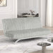 Villeneuve Futon Sofa Bed Black, Pink, & Grey - Inland Furniture (San Bernardino, CA)