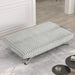 Villeneuve Futon Sofa Bed Black, Pink, & Grey - Inland Furniture (San Bernardino, CA)