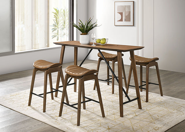 Klamath 5 Pc Counter Ht Table Set - Inland Furniture (San Bernardino, CA)