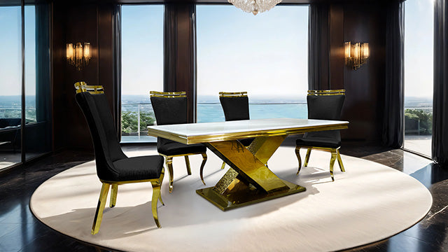 Palazzo 7 Pc Dining Table Set - Inland Furniture (San Bernardino, CA)