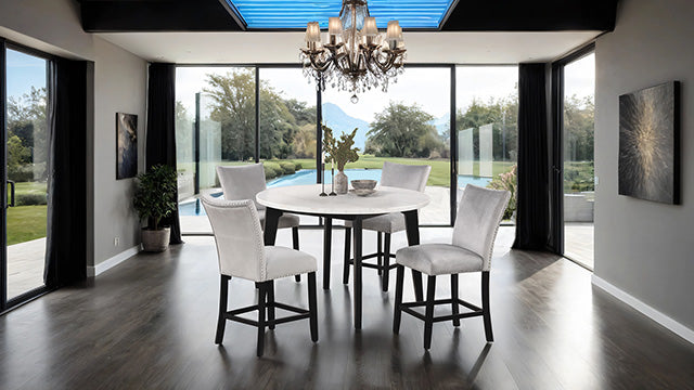 Sabro 5 Pc Dining Table Set Black - Inland Furniture (San Bernardino, CA)