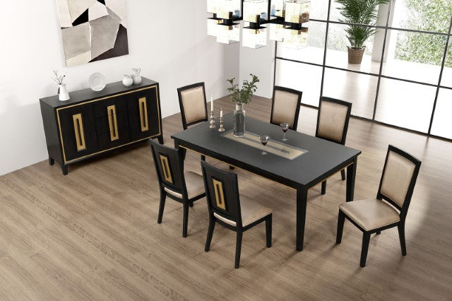 Kenyada 7 Pc Dining Table Set - Inland Furniture (San Bernardino, CA)