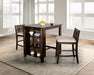 Lescles 3 Pc Counter Ht Set (1 Table + 2 Chairs) - Inland Furniture (San Bernardino, CA)