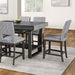 Potton 7 Pc Counter Ht Table Set - Inland Furniture (San Bernardino, CA)
