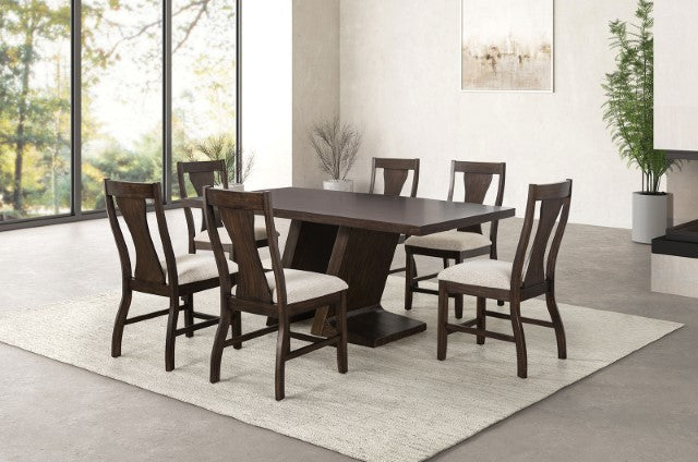 Holsworthy 7 Pc Dining Table Set - Inland Furniture (San Bernardino, CA)