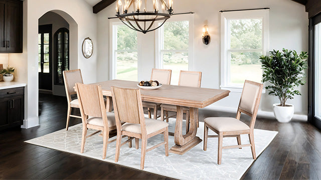 Orbetello 7 Pc Dining Table Set - Inland Furniture (San Bernardino, CA)