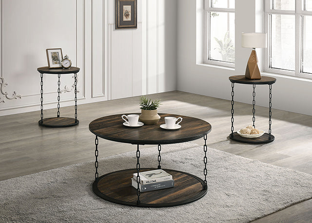Ophira 3 Pc. Table Set Brown - Inland Furniture (San Bernardino, CA)